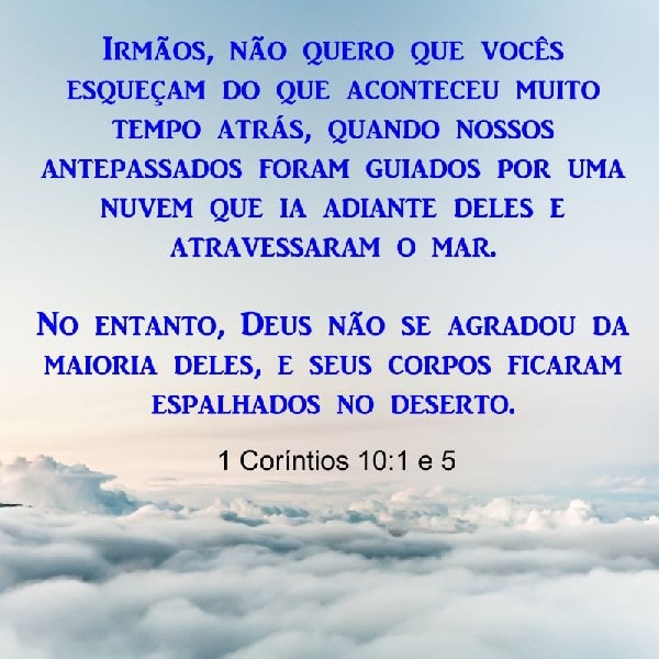 1 Coríntios 10:1 e 5