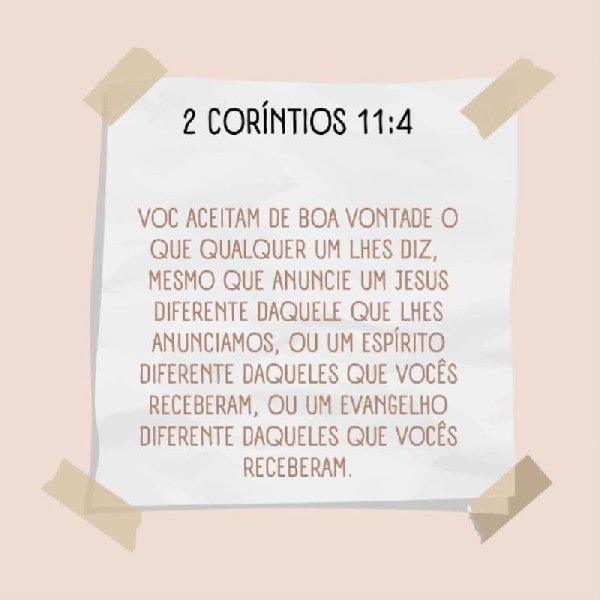 2 Coríntios 11:4