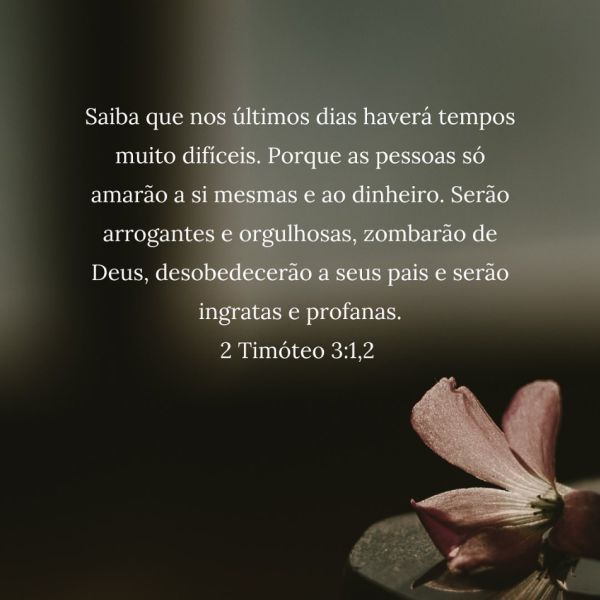 2 Timóteo 3:1-2